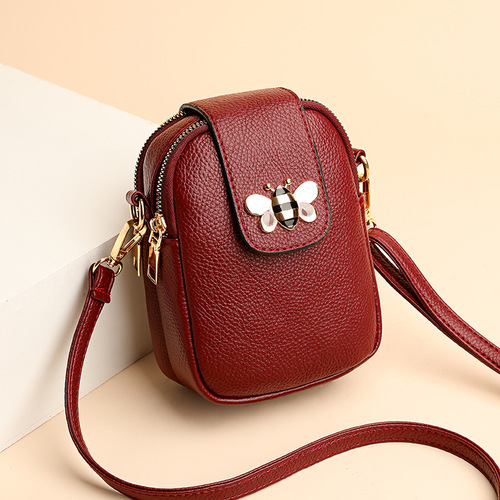 Cross-border direct supply of mobile phone bags for women  new Korean version versatile mini shoulder bag casual fashion multi-layer crossbody bag