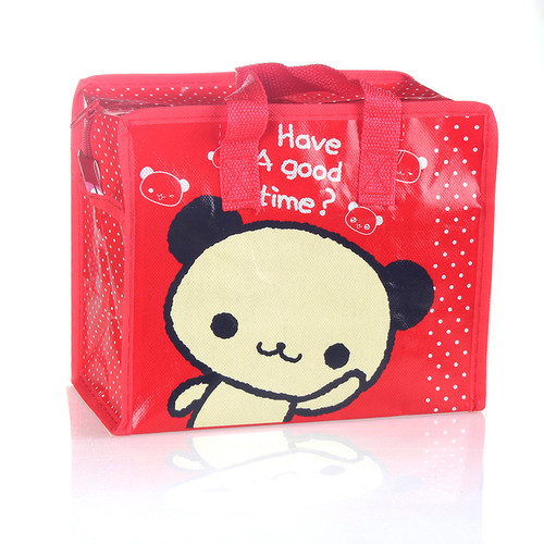 Amazon cross-border non-woven bag bento cartoon hand shopping bag color printed laminated student handbag