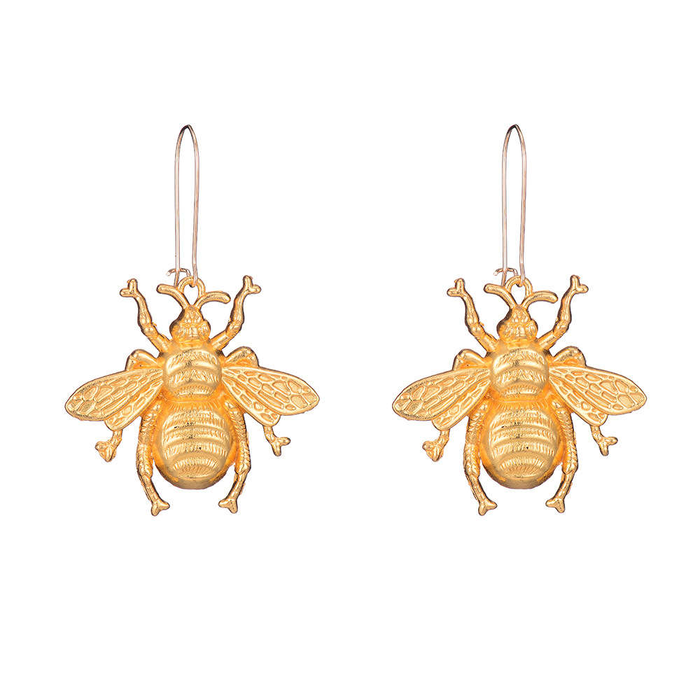 New Ear Jewelry Alloy Retro Insect Bee Earrings Wholesale Nihaojewelry display picture 3