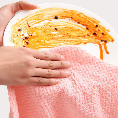 Lazy rag household kitchen cleaning dishcloth non-stick oil lace pineapple grid oil-absorbing scouring pad wholesale