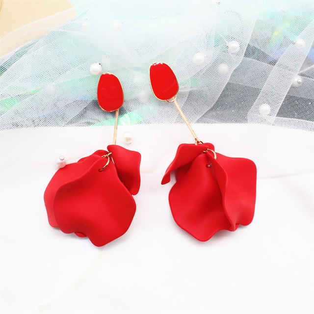 Fashion Geometric Leaf Plating Alloy Drop Earrings display picture 54