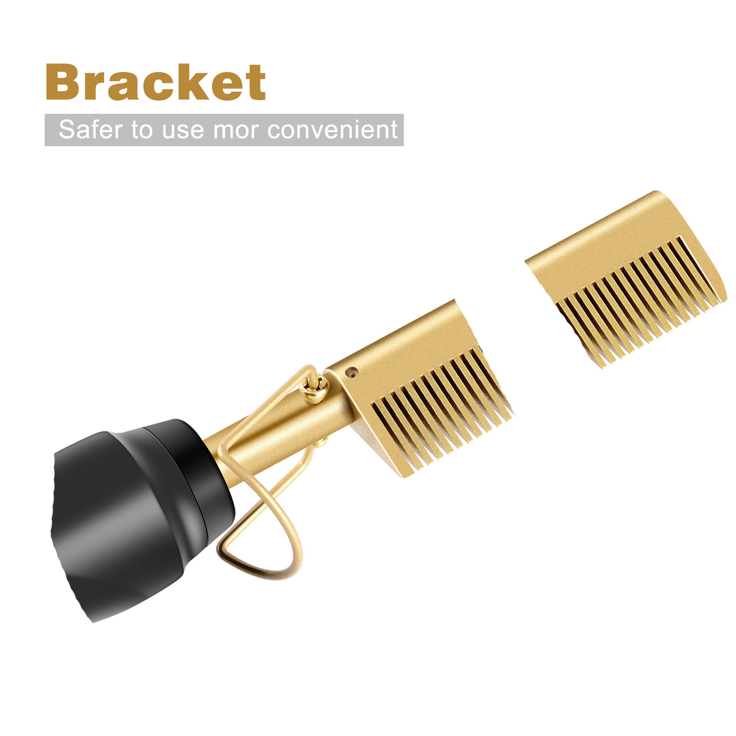 Straightener Brush Beard/Hair Comb Curli...