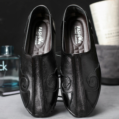 Autumn and winter new pattern Chinese style leather shoes business affairs leisure time fashion Trend man leather shoes Spot wholesale