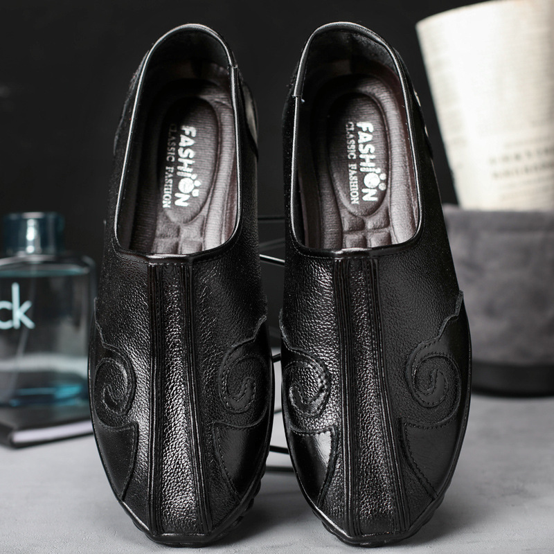 Autumn and winter new pattern Chinese style leather shoes business affairs leisure time fashion Trend man leather shoes Spot wholesale