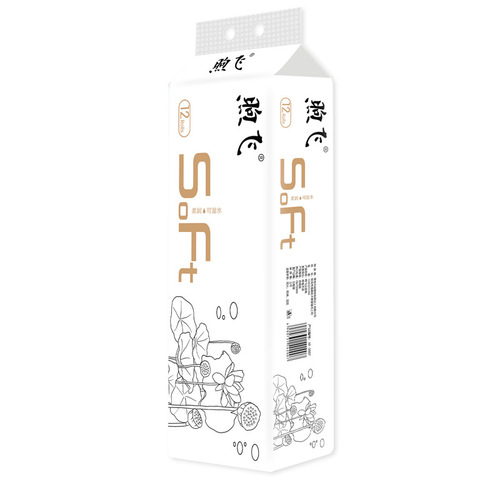 A full box of 12 rolls of coreless toilet paper wholesale paper towels handkerchief tissue