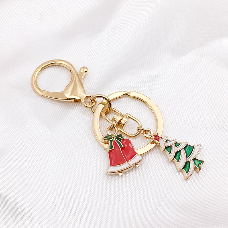 Wholesale Keychain Ring Chain Metal Pendant Snap Hook Door Latch Lobster Buckle Three-Piece Set Color Retention Plated Diy Ornament Accessories display picture 8