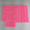 Letters and numbers, acrylic mold, silica gel fondant, handmade