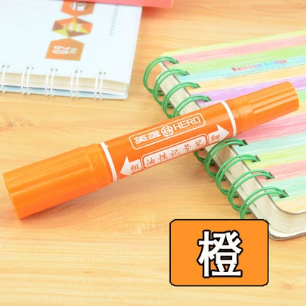 Гелевая/масляная ручка Hero 880 Art Color Painting Pen 24 цвета, двухсторонняя маркировочная ручка POP Pen Marker