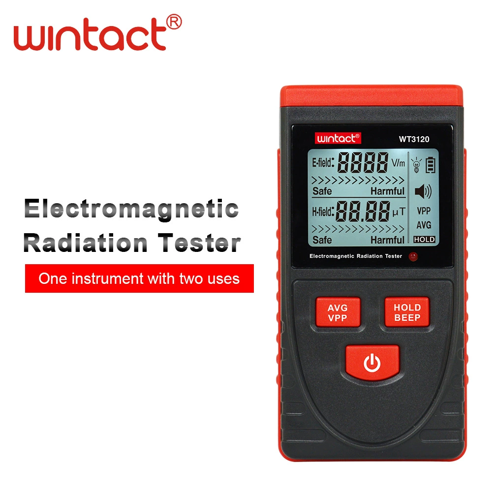 Huitianyi WT3120 Тестер электромагнитного излучения Детектор бытовой техники Офисное оборудование Мобильный телефон Защита от радиации