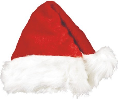 圣诞帽圣诞节派对帽子长绒毛红色圣诞帽节日帽子BSCI工厂