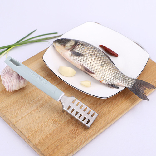 Nordic handle stainless steel fish scale planer household fish scale knife scale remover scale scraper fish scale scraper remove fish scales