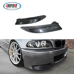 Suitable for BMW 3 Series E46 M3 dry carbon fiber wrap angle M3 front bumper carbon fiber wrap angle front corner protection head lip