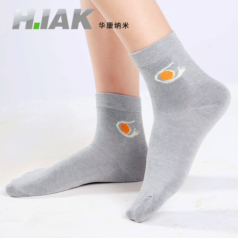 Manufactor supply Tourmaline Far Infrared anion Socks men and women dyeing anion OEM OEM