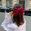 Red hairgrip with bow, Japanese hair accessory, hairpins, hairpin