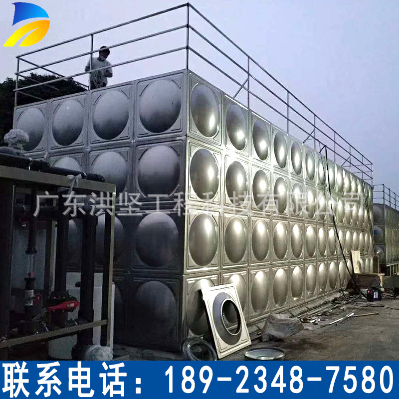 304 Stainless steel water tank water supply Dedicated Fire water tower Manufactor Direct selling Customize Site installation