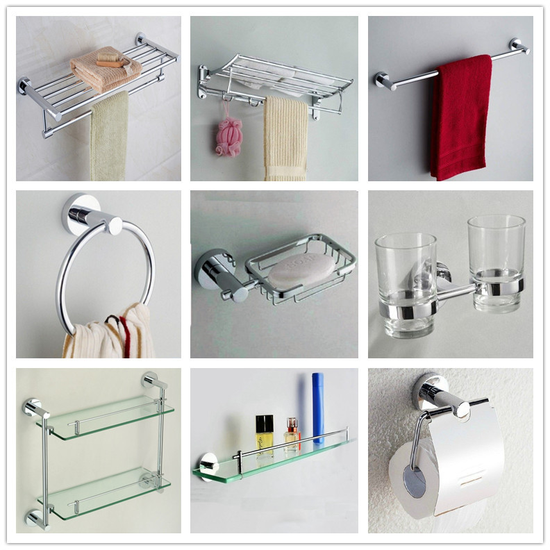 Bathroom Accessories Kit TOILET Pendant A variety of Optional factory Direct selling Bathroom Accessories Paper holder Towel rack