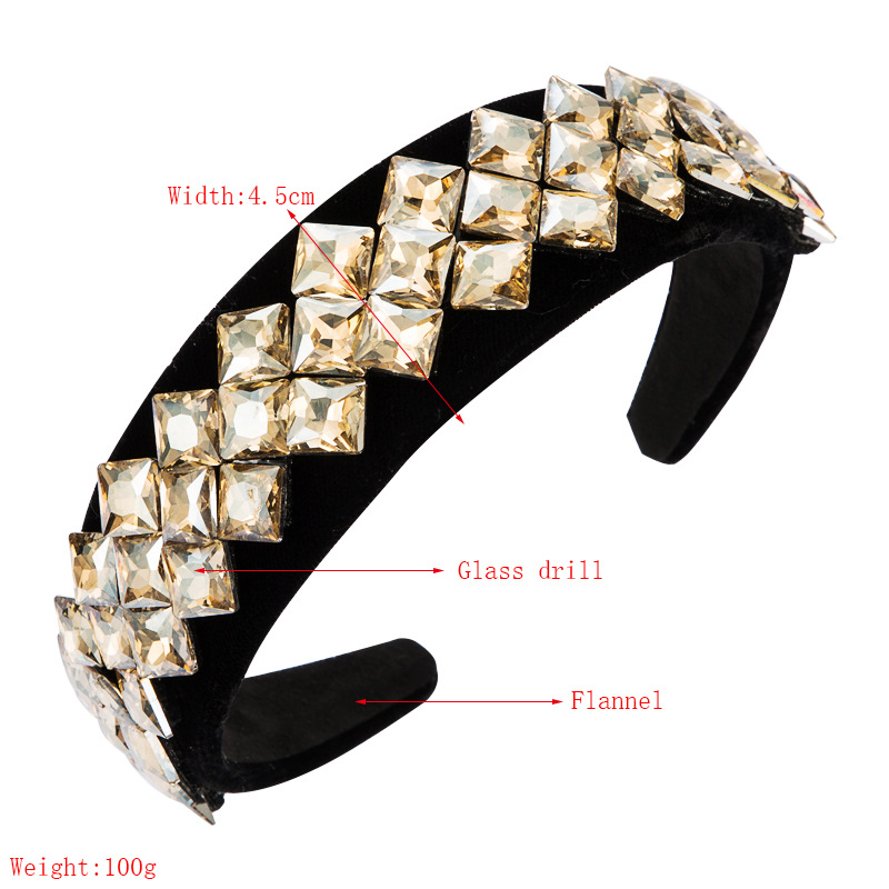 Diamond-studded Glass Headband display picture 1