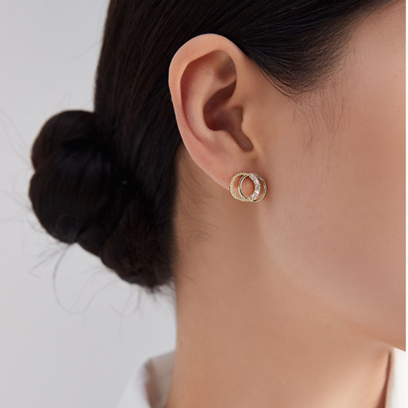 New Trendy Korean Fashion Women's  Simple Small  Earrings Nihaojewelry Wholesale display picture 5