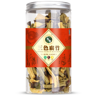 三色腐竹 黑豆、黄豆、青豆腐竹 火锅食材 原浆豆腐皮 送礼佳品