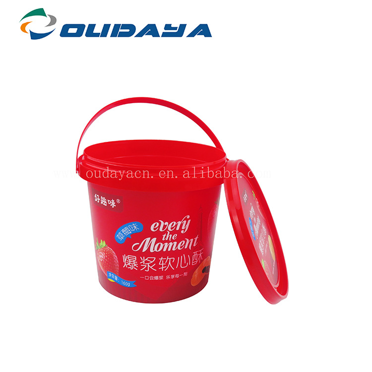 模内贴PP食品级塑料桶 网红麦丽素巧克力桶夹心饼干罐