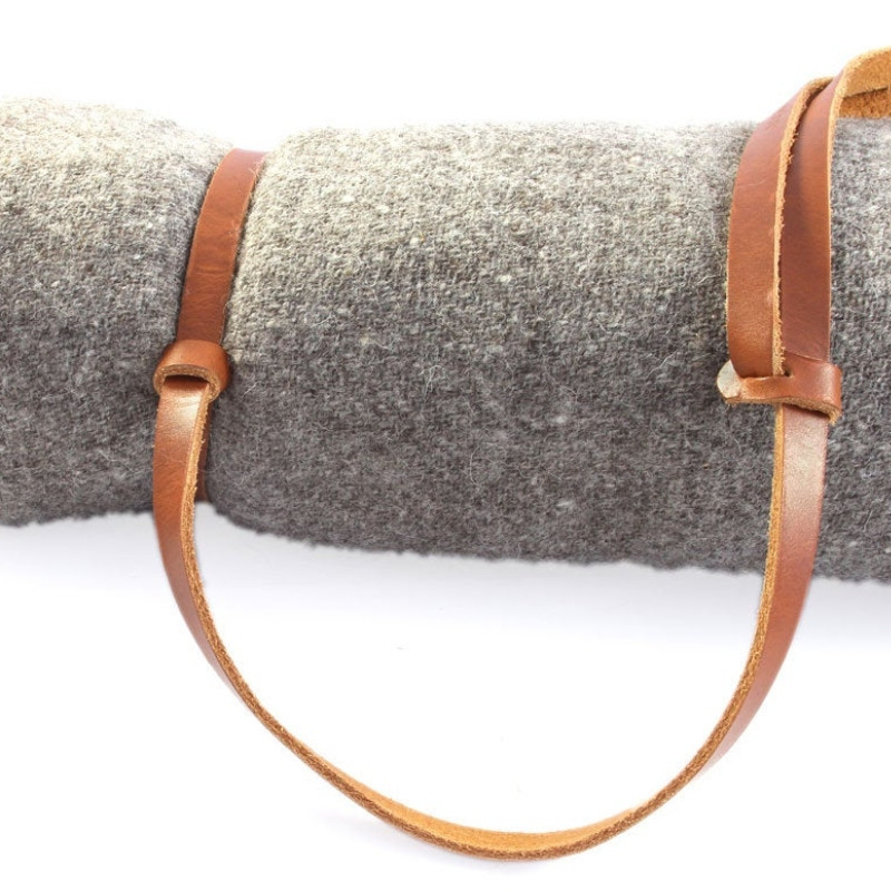 可加款毛毯手提带 皮革毛毯瑜伽垫背带 旅行户外毛毯扎带皮带