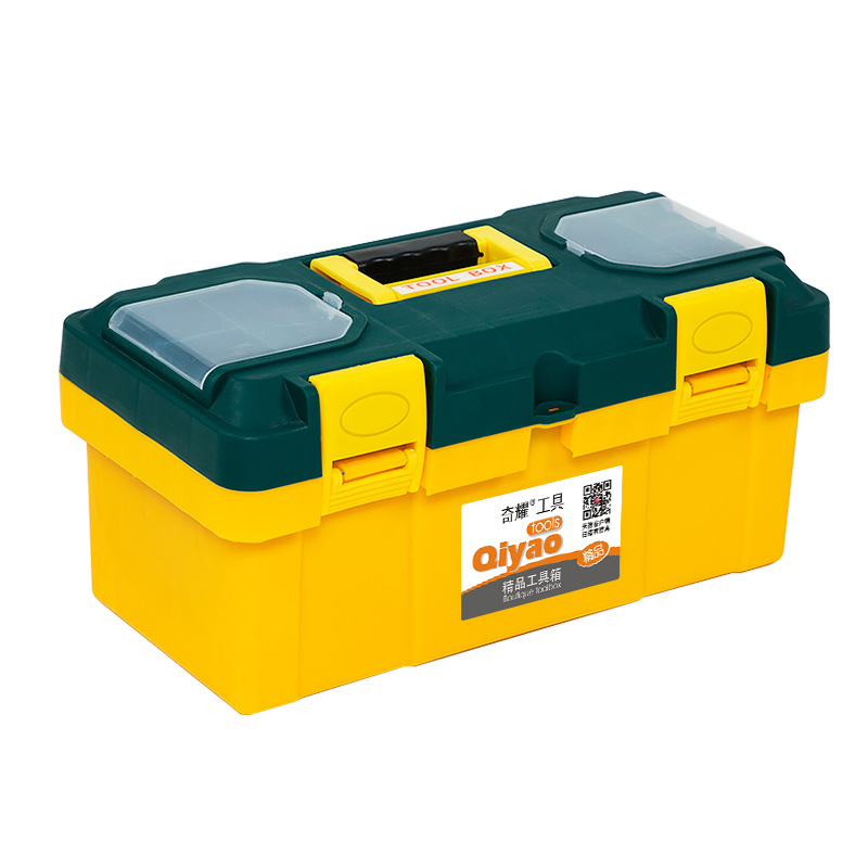 Caja de almacenamiento de caja de herramientas de plástico portátil multifuncional reparación de automóviles electricista herramientas de reparación de automóviles CAJA DE ARTE