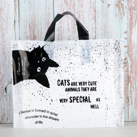Bolsa de mano, bolsa para ropa, bolsa con logotipo impreso personalizado para ropa, bolsa de regalo, bolsa de cosméticos de plástico engrosado y duradero