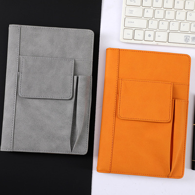 multi-function notebook Gyrosigma pu Leatherwear diary business affairs to work in an office Notepad Storage Book customized logo