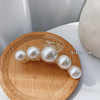 Hairgrip from pearl, big crab pin for bath, elegant shark, hairpins, hair accessory, South Korea