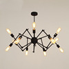Creative retro ceiling lamp for living room, Scandinavian modern and minimalistic lights, wrought iron