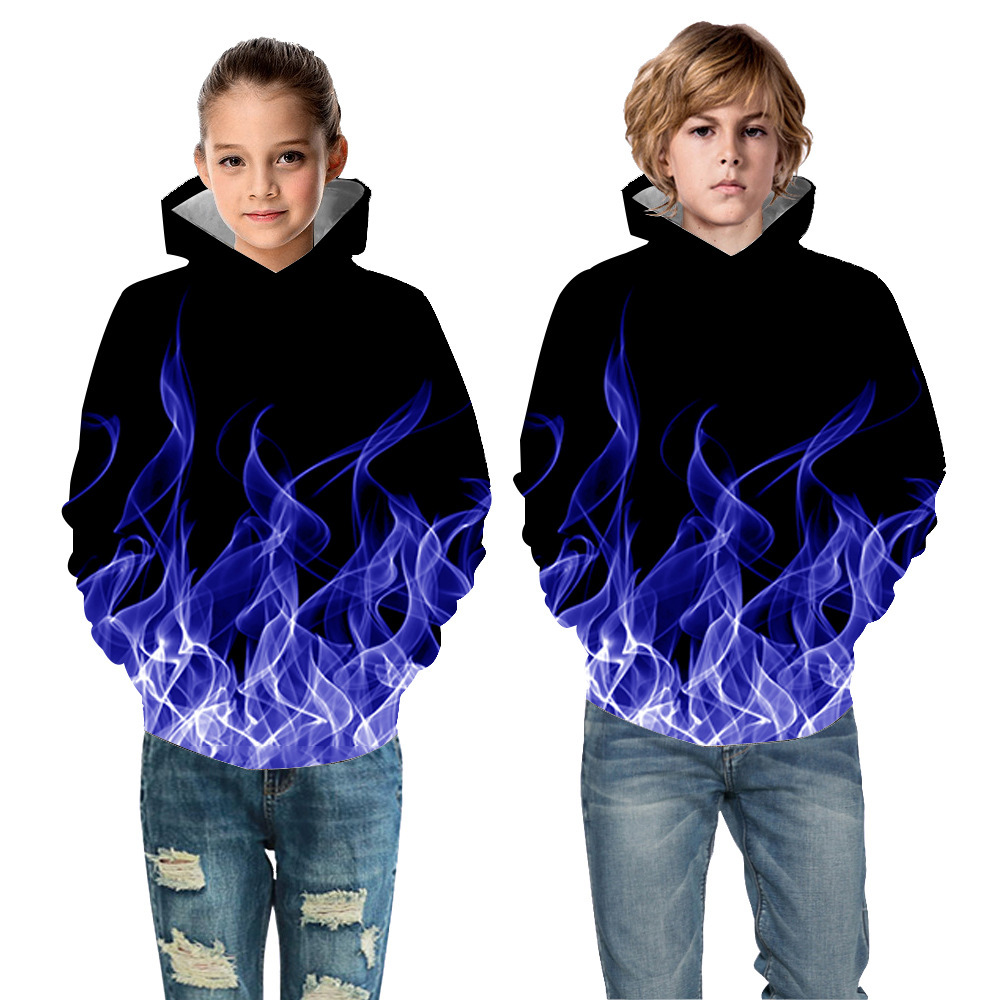 3D-gedruckter modischer Kapuzenpullover für Kinder, Jungen und Mädchen