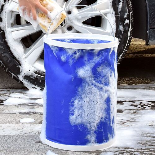 Factory sales thickened Oxford cloth waterproof coating portable folding bucket car bucket outdoor multi-functional fishing bucket