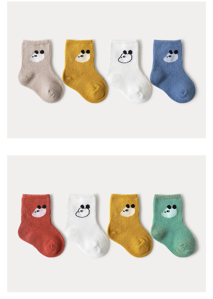 Children's Autumn New Cartoon Animal Baby Short Socks Solid Color Loose Mouth Cotton Socks Wholesale display picture 11