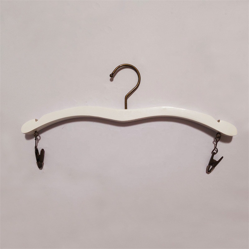 实木内衣架白色欧式木质文胸衣挂商场服装店展示内裤胸罩专用批发