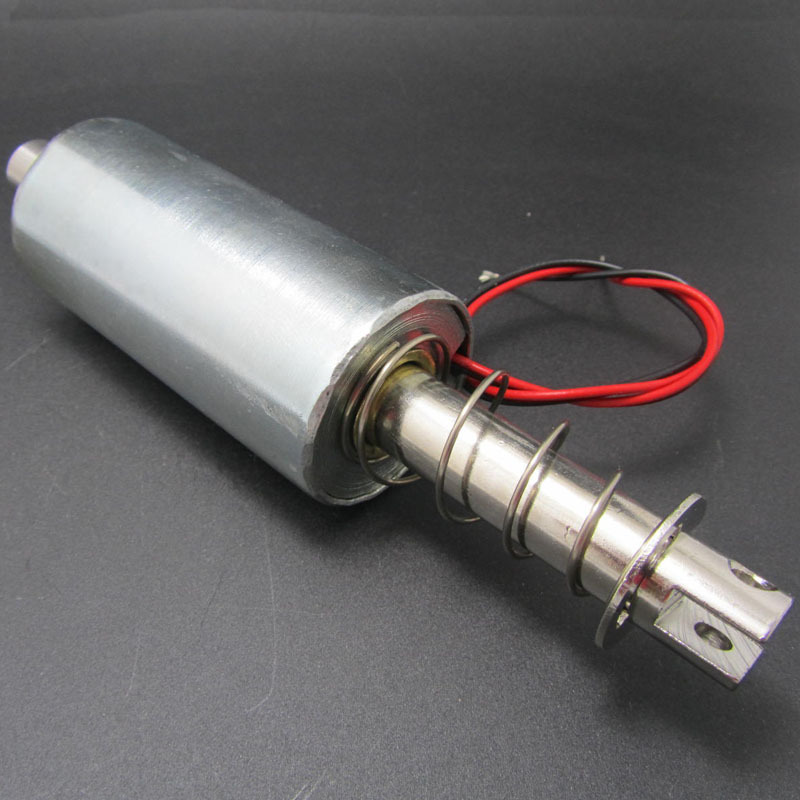 电磁铁DS-3388S圆管型推拉DC24V30mm电磁阀长行程