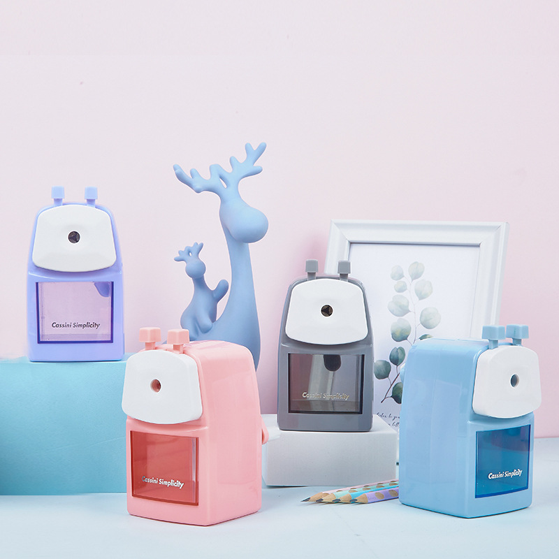 Sacapuntas de lápiz de oficina simple 7521 Sacapuntas de lápiz de color Morandi sacapuntas Sacapuntas de lápiz de oficina Sacapuntas de 5 engranajes de ajuste de espesor