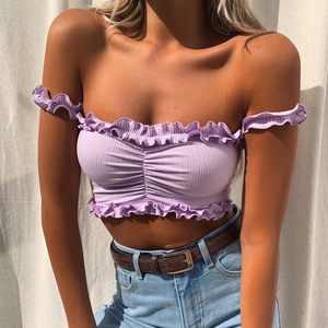 Sexy little vest with shoulder chest ear navel and back