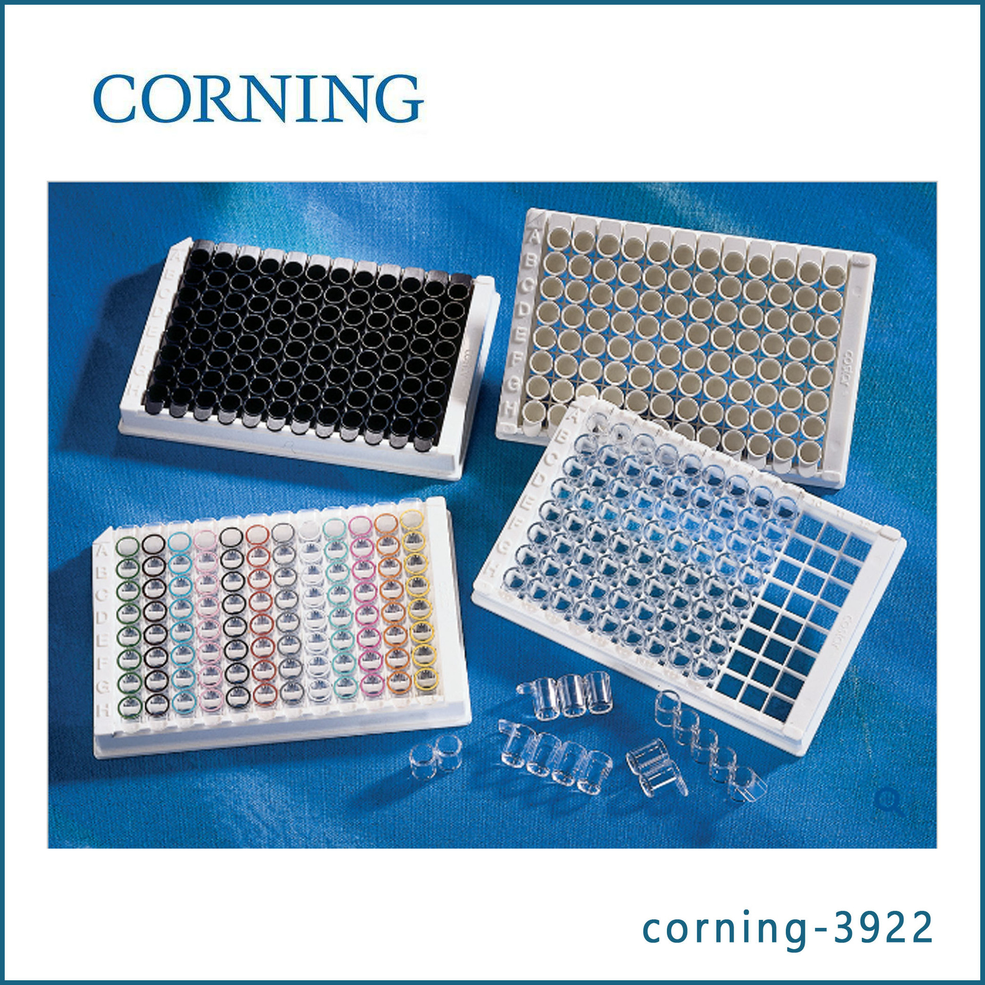 康宁corning3922 96孔白色酶标板平底高结合表面 25个/包，4包/箱