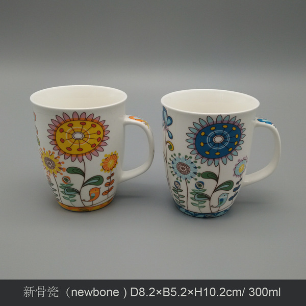 New bone porcelain roasted flower paper Foreign trade retro flower…