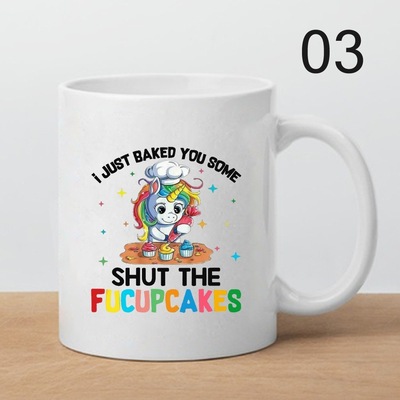 wish热卖 独角兽系列coffee马克杯 可来图定制一件代发|ms