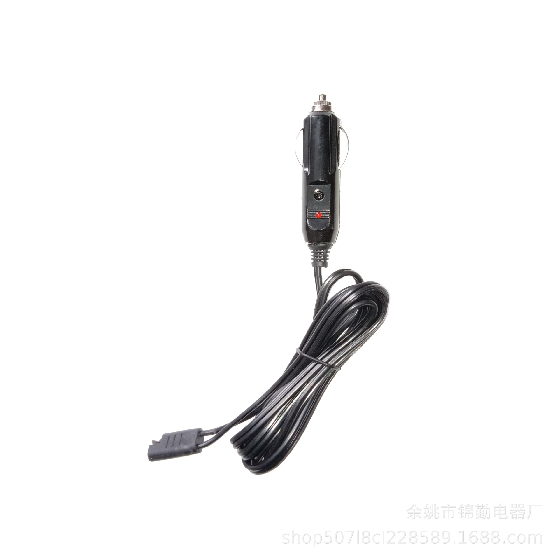 胶木车充车载点烟器 2*0.75平方平行线1M。尾带注塑母座防尘盖-阿里巴巴
