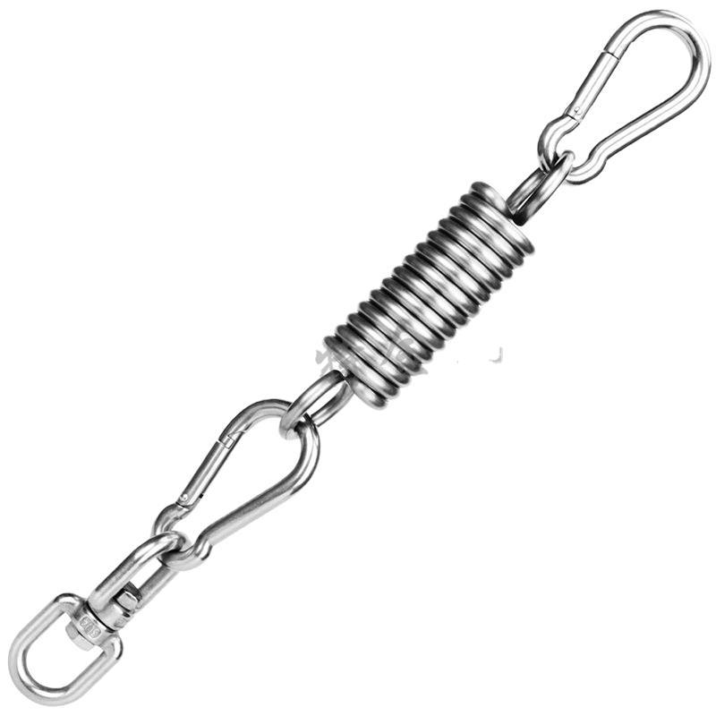 304 telescópica primavera gancho traje hamaca silla colgante suspensión buffer dispositivo giratorio al aire libre silla colgante columpio Accesorios
