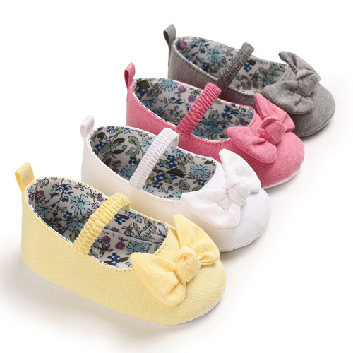 Spring and Autumn baby toddler shoes for 0-1 year old babies with soft soles and empty shoes, versatile princess shoes