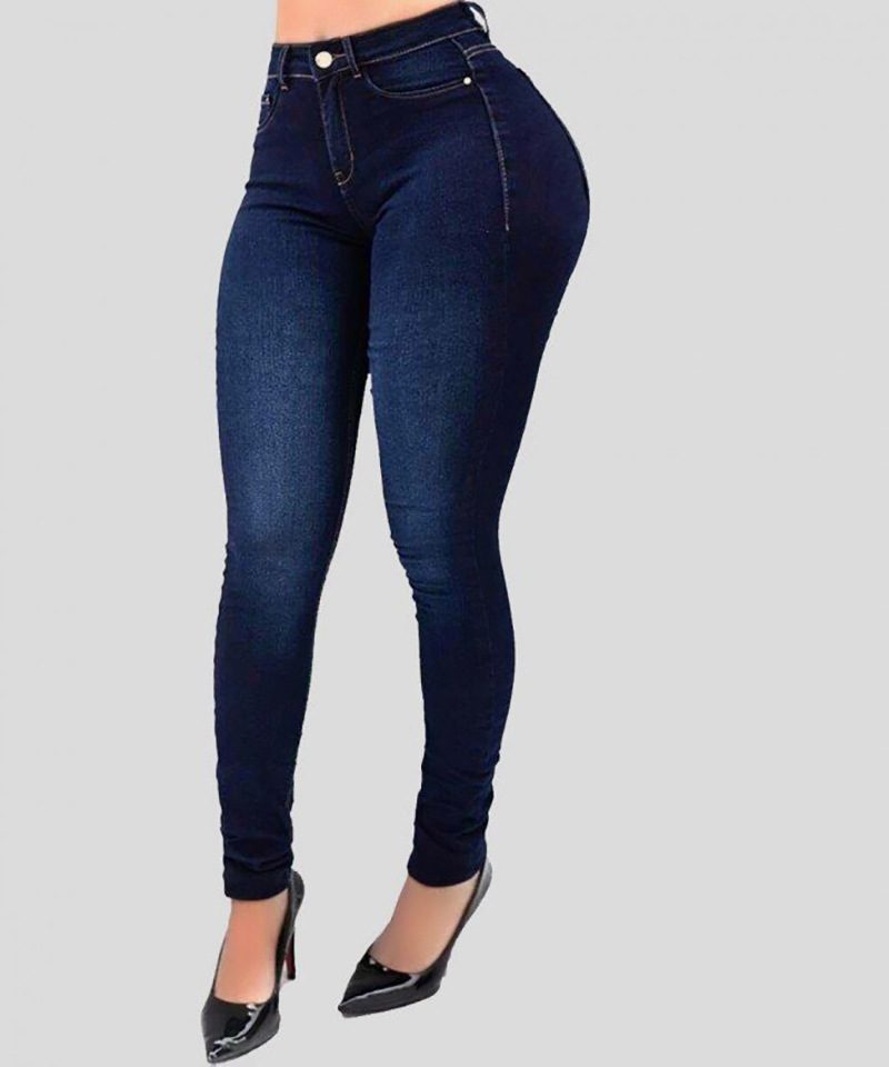 Jeans skinny donna vita alta modello slim per stile alla moda_voghion.com