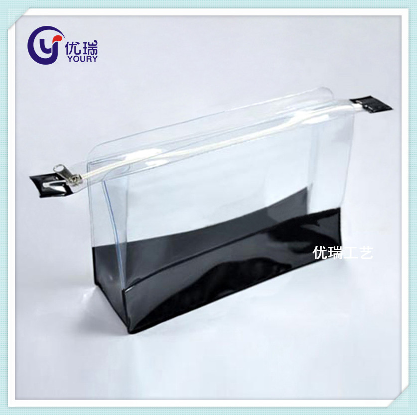 厂家定制电压立体PVC拉链胶袋 PVC化妆品袋 透明PVC收纳包装袋