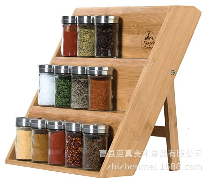 Заводская многослойная простая стеллаж для приправ кухонная стеллаж для хранения Бытовая деревянная напольная полка многофункциональная настольная стеллаж для хранения