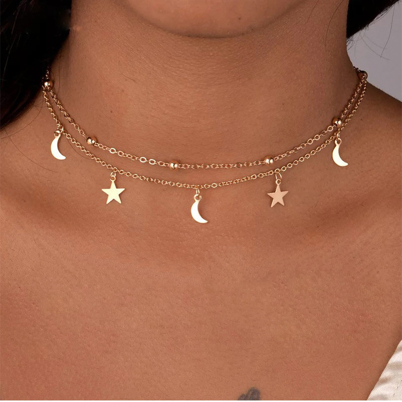 Crescent Star Necklace 1