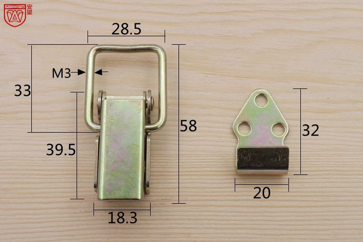 3 gancho triangular de color largo