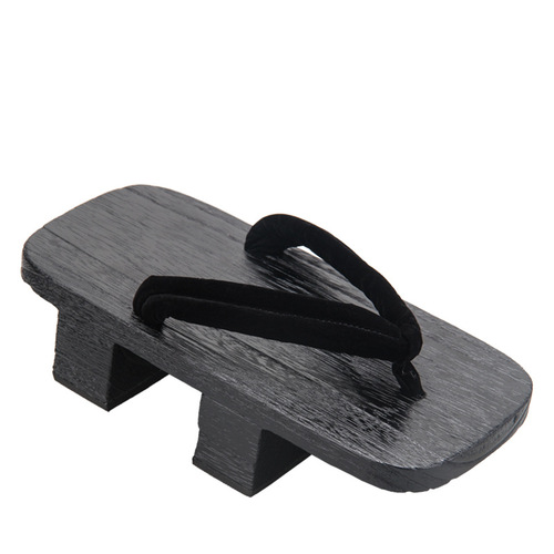 Two-toothed wooden clogs men's Japanese geta slippers Onmyoji Kikuchi COS high heel upgraded version solid color series