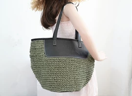 其他时尚女包;女士单肩包;草编包